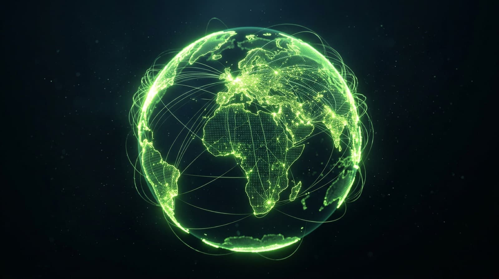 Couverture réseau mondiale de Netpool représentée sur un globe